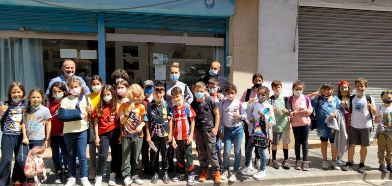 21 de Abril 2022. Visita escolares 4ºPrimaria CEIP Clara Campoamor al Aula museo de geología Málaga